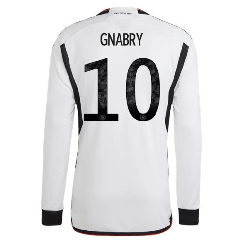 Prima Maglia Germania Mondiali 2022 Serge Gnabry 10 Manica Lunga Prima Maglia Germania Mondiali 2022 Serge Gnabry 10 Manica Lunga